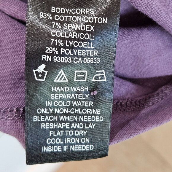 Nic + Zoe Top Medium Purple Ruffled Wrap Long-Sleeve Knit Romantic Stretch - Picture 7 of 9